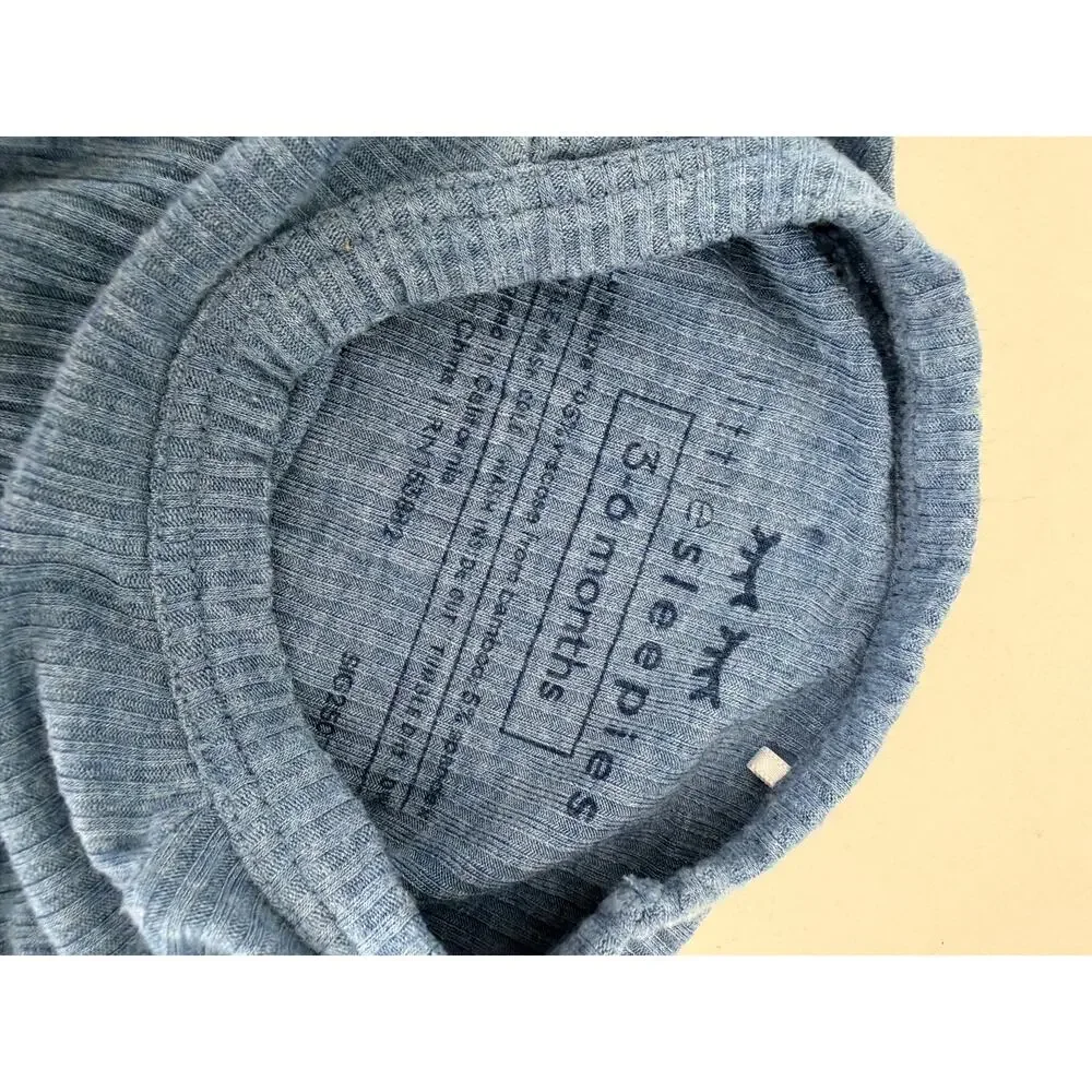Little Sleepies hazel ribbed crescent zippy